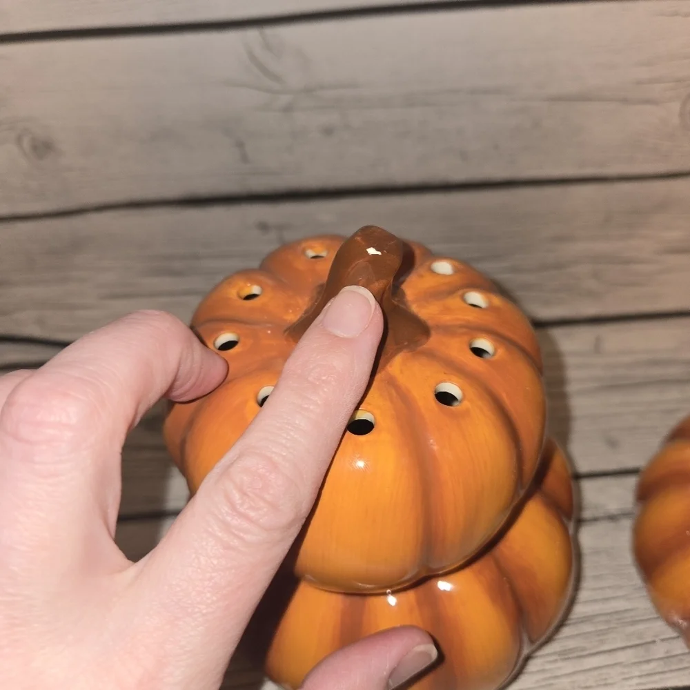 Scentsy Harvest Pumpkins Wax Warmer Fall Autumn Retired 2016 Pre-owned